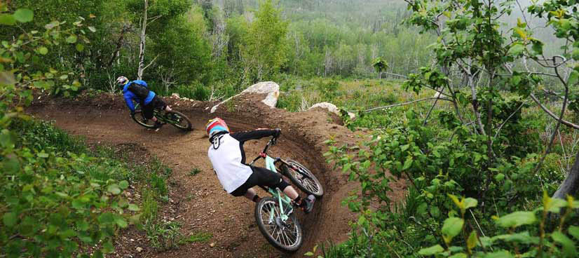 Riding mountain bike discount trails